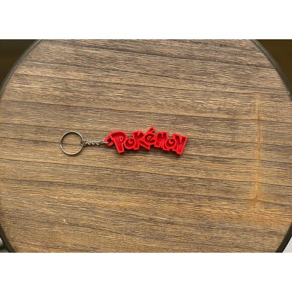 Pokémon-Inspired Keychain | Single Color | 3D Printed Collectible - Picture 2 of 2